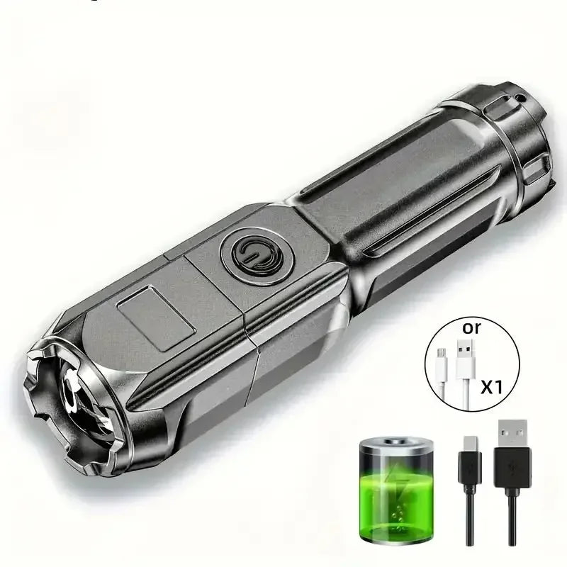 Flashlight with Telescopic Zoom