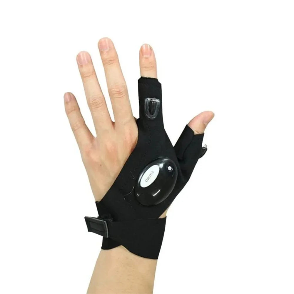 Flashlight Running &Waterproof Gloves
