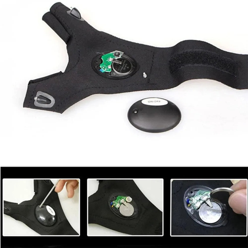 Flashlight Running &Waterproof Gloves