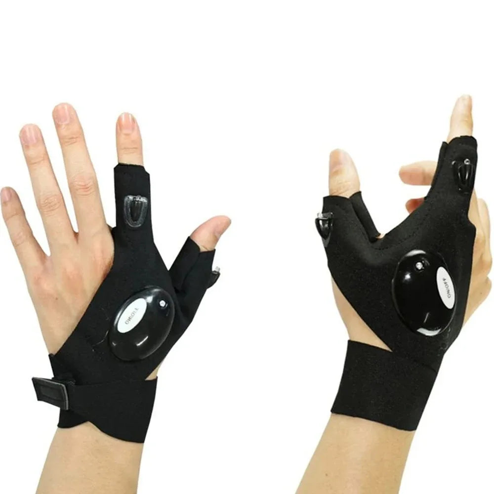 Flashlight Running &Waterproof Gloves