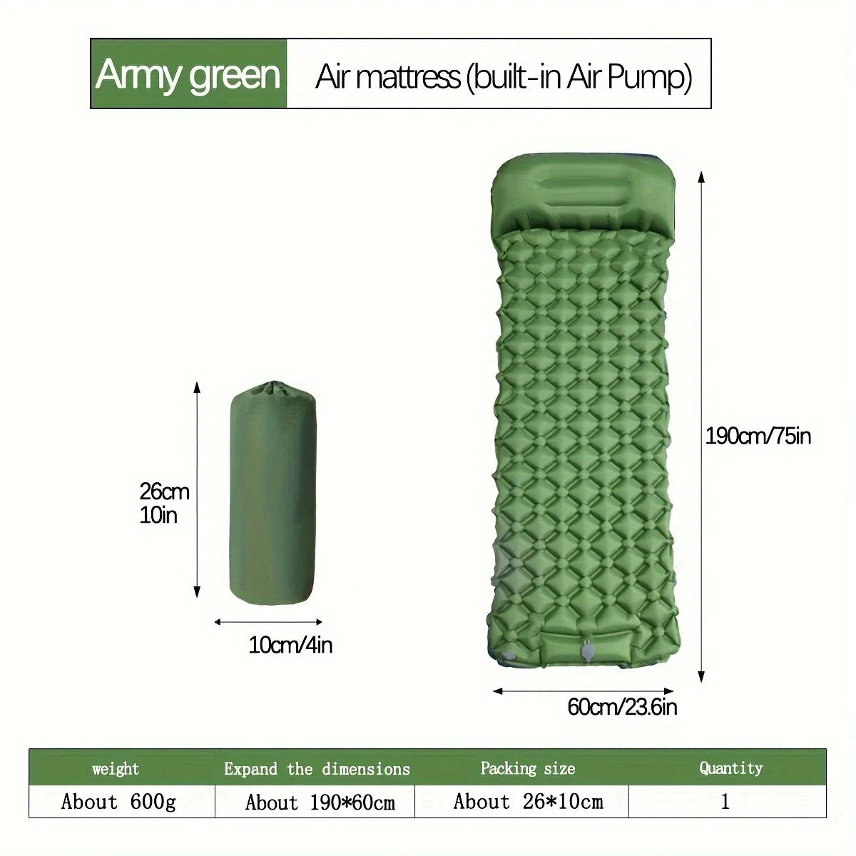 Camping Inflatable Sleeping Pad