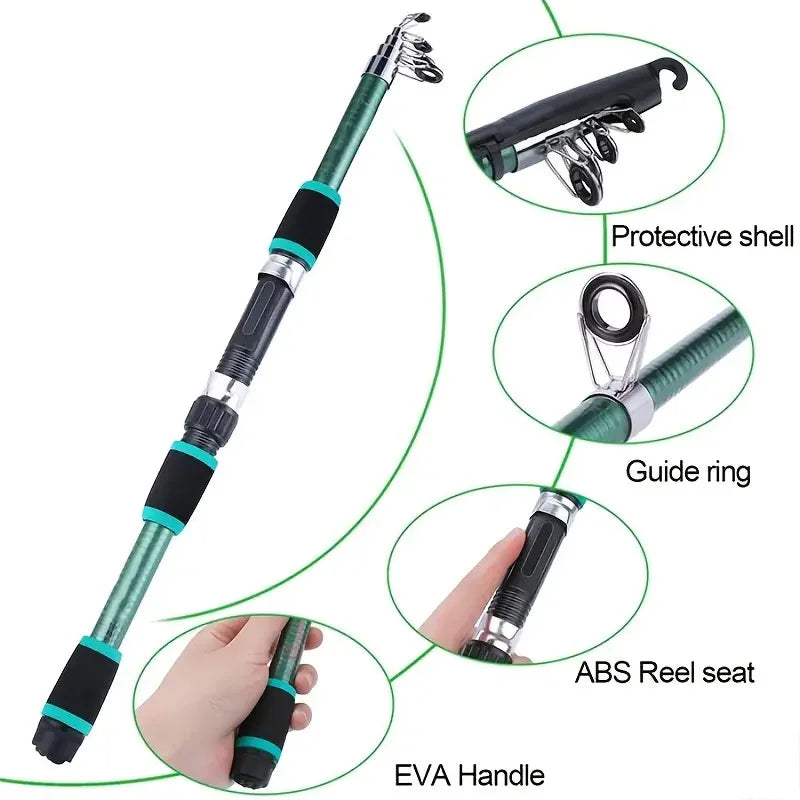 full Kits With Telescopic Fishing Rod