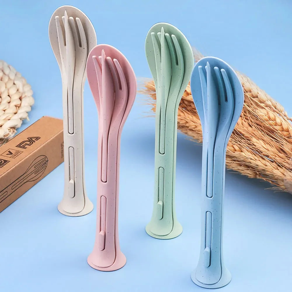 3PCS Portable Tableware Set