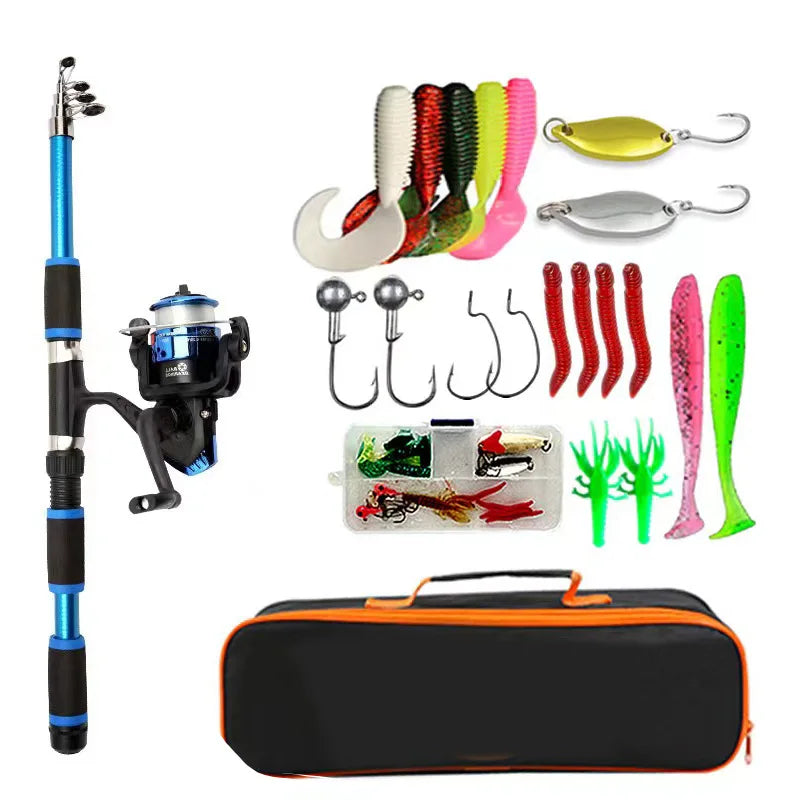 full Kits With Telescopic Fishing Rod