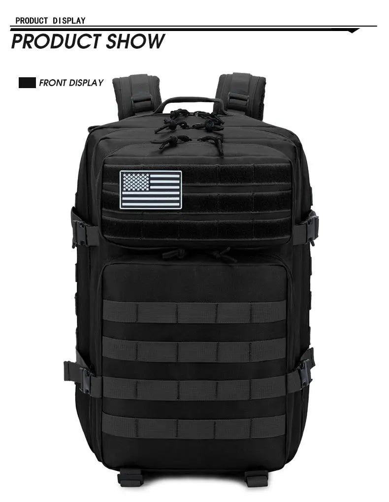 Tactical Backpack Men's Travel Waterproof