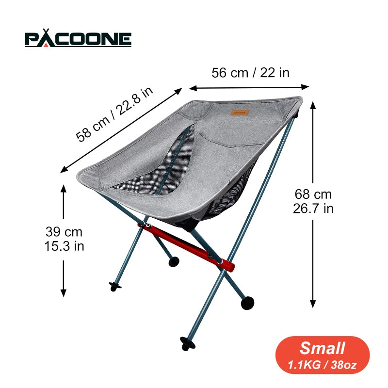 PACOONE Folding camping chair
