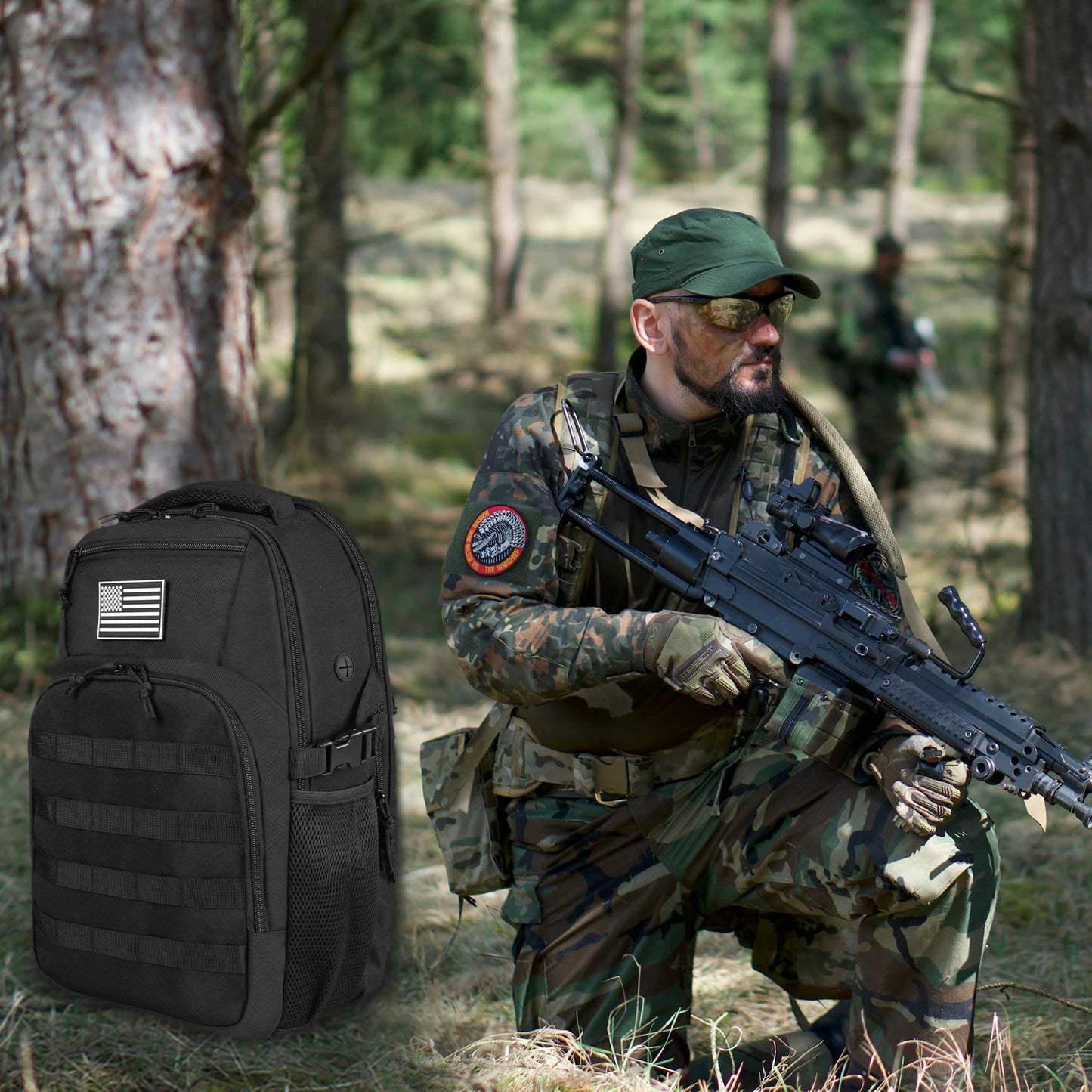 Tactical Backpack Men's Travel Waterproof