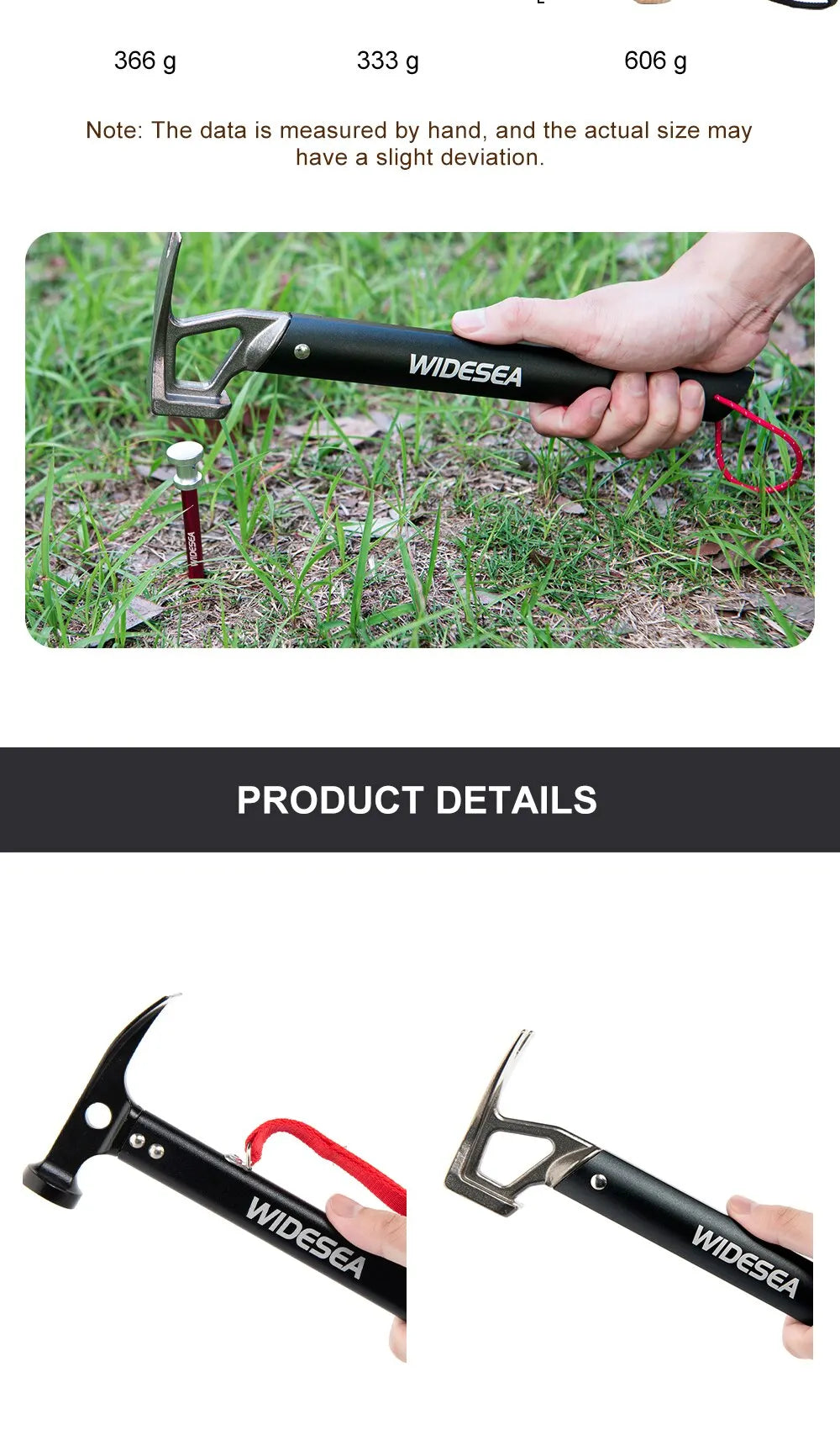 camping hammer tent peg