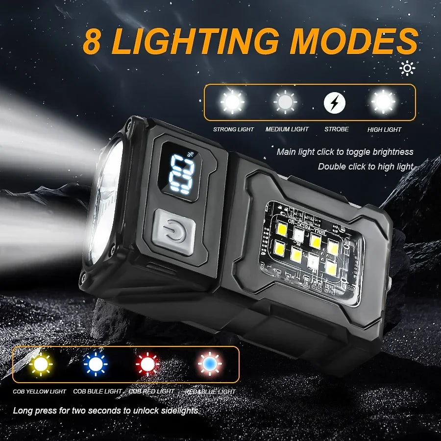 Ultra Bright Magnetic Mini Flashlight – USB-C (Emergency light)