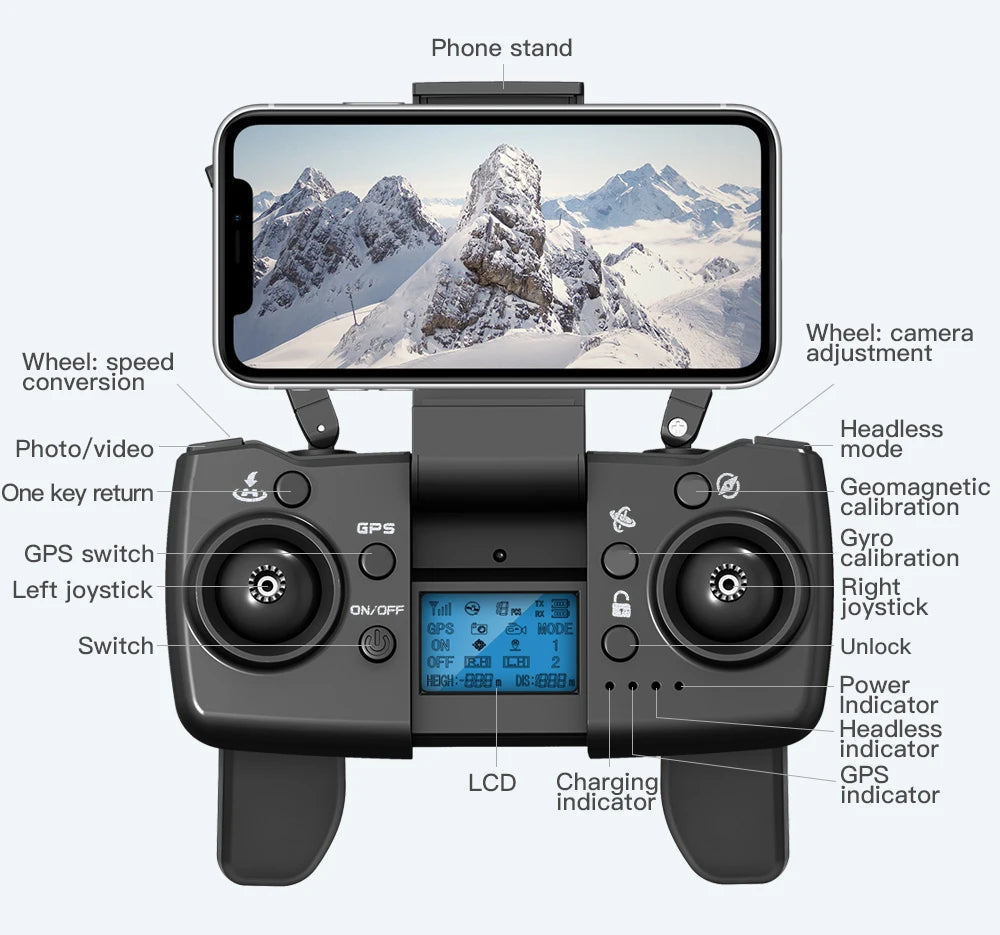 GPS Drone 4K Professional HD Dual Camera 5G WIFI