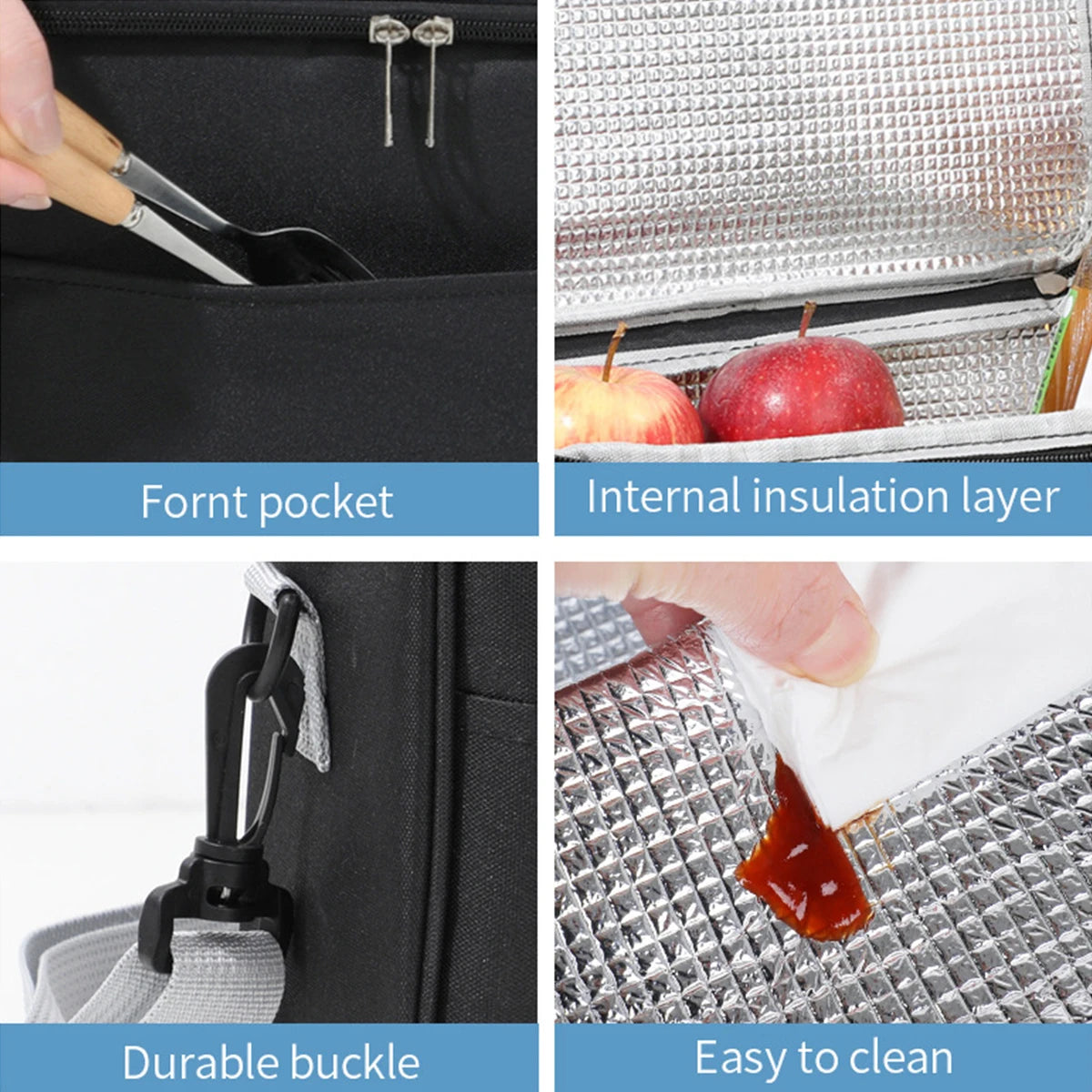 insulated and waterproof lunch bag