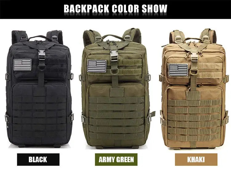 Tactical Backpack Men's Travel Waterproof
