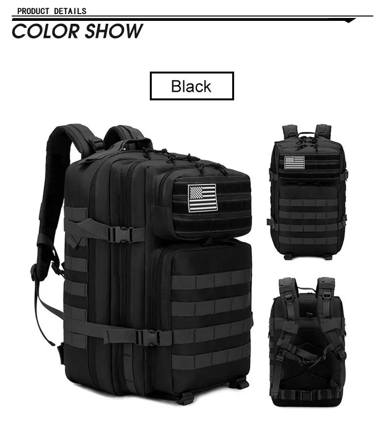 Tactical Backpack Men's Travel Waterproof