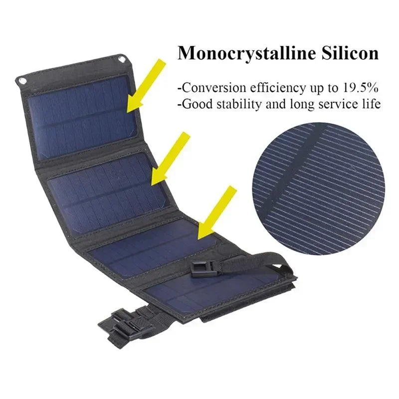 Foldable Solar Pane USB