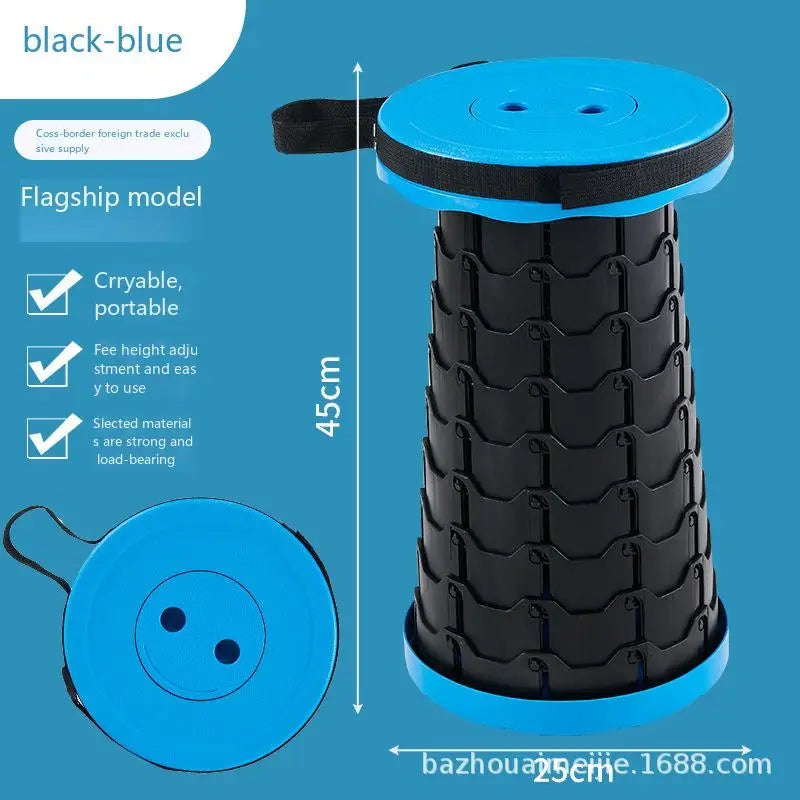 Retractable Foldable Stool Chair