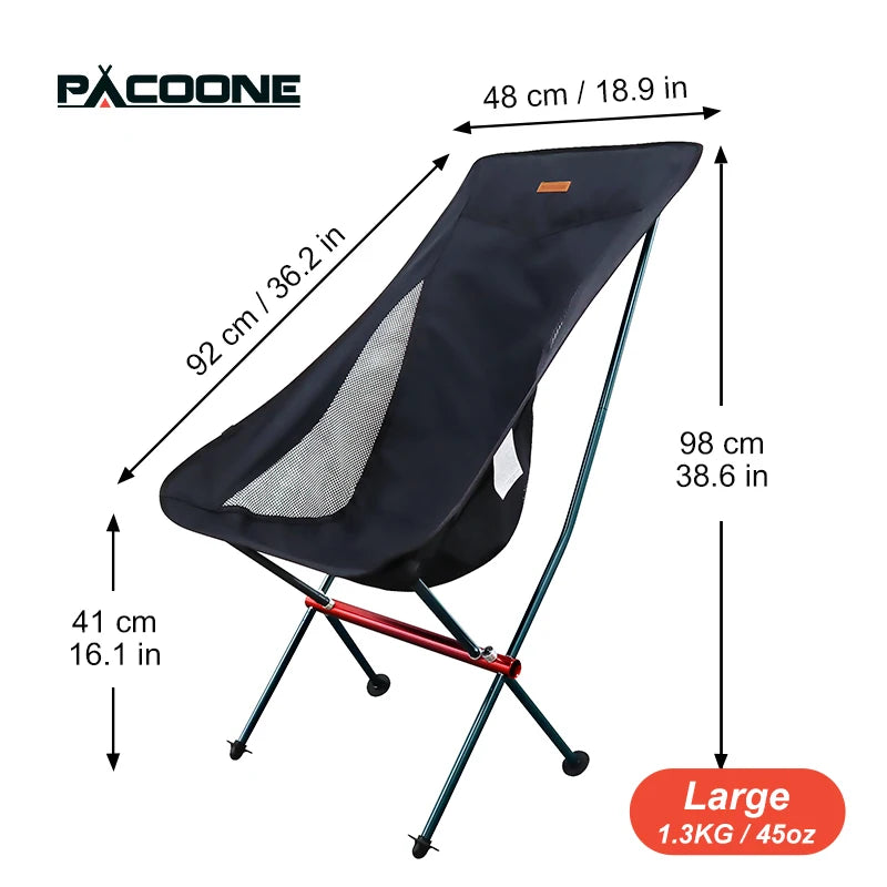 PACOONE Folding camping chair