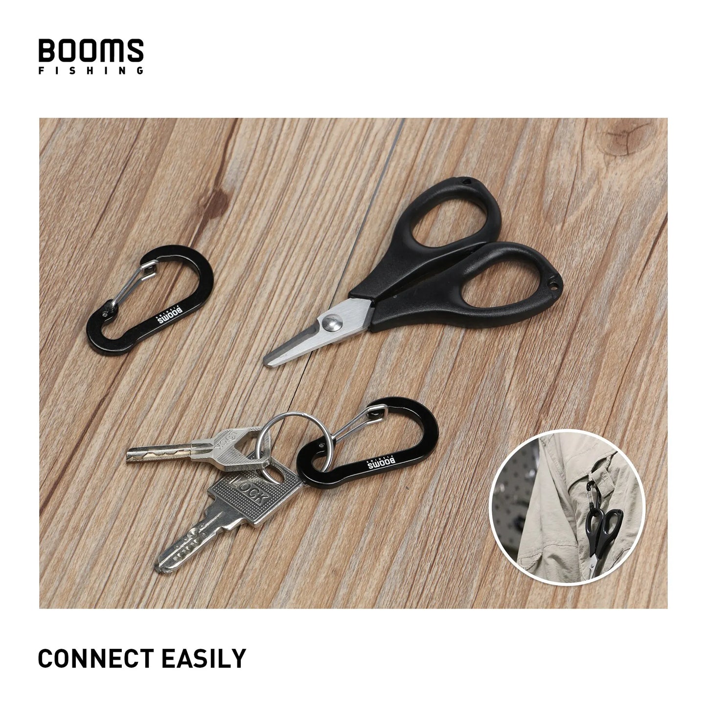 Aluminum Carabiner Clips - 6pcs