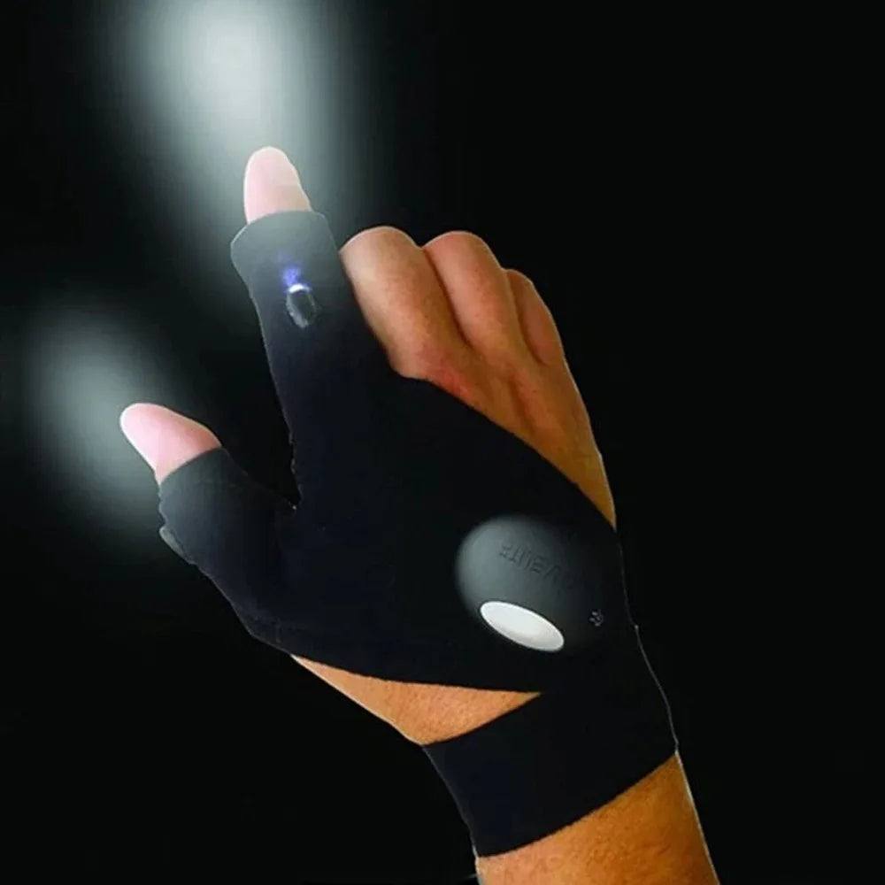 Flashlight Running &Waterproof Gloves