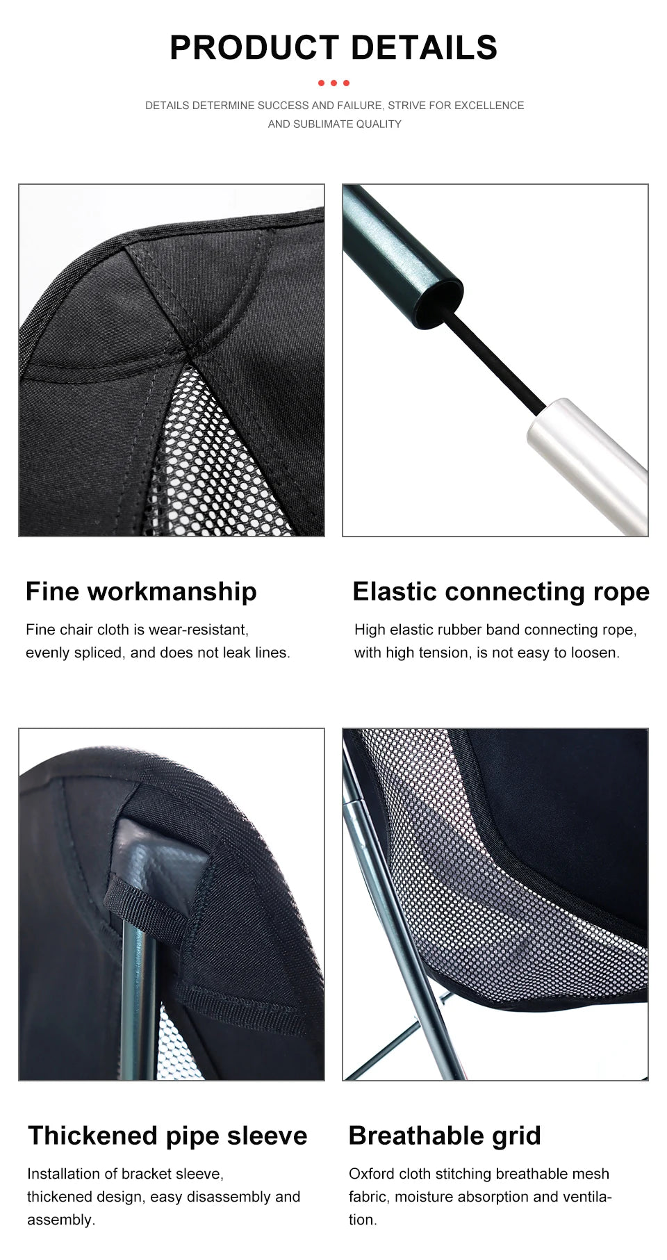 PACOONE Folding camping chair