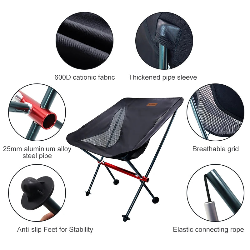 PACOONE Folding camping chair
