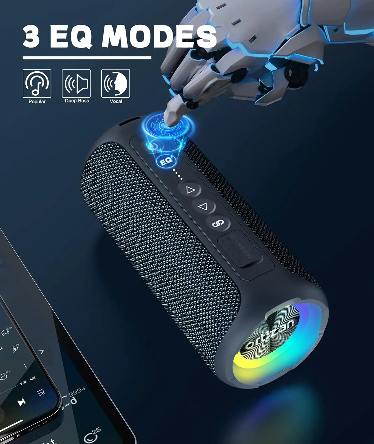 Ortizan X8 Pro Bluetooth Speaker Waterproof