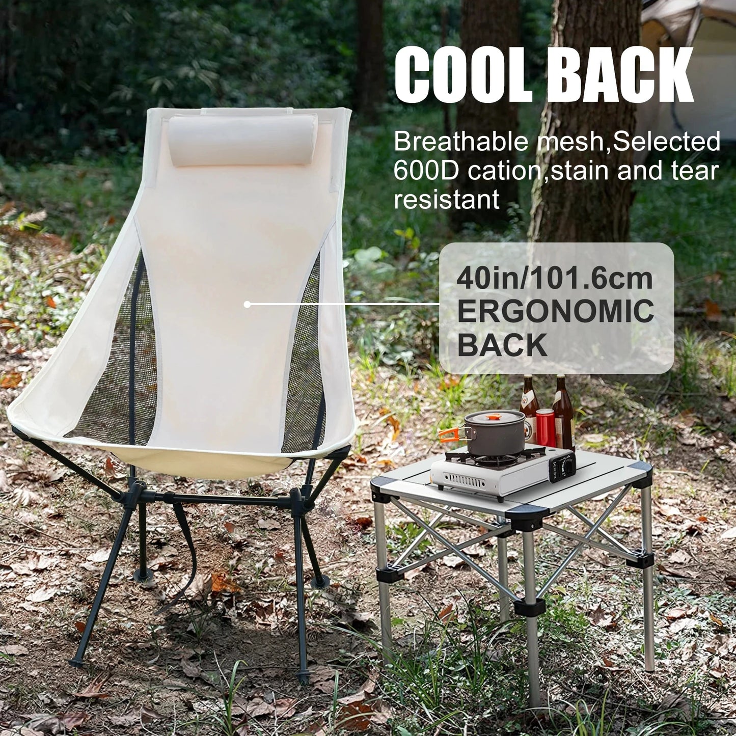 WEST TUNE Folding Camping Chair