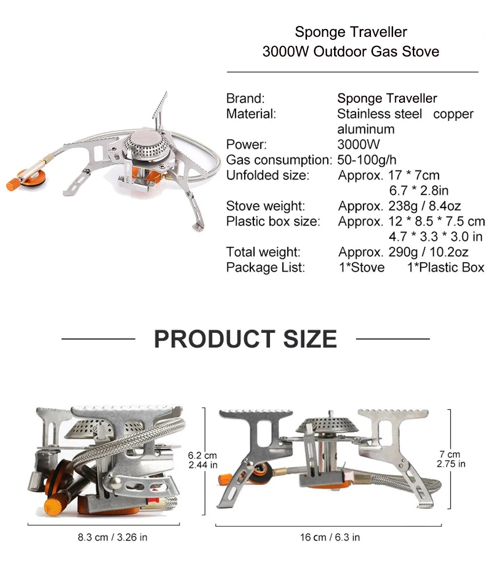 Camping Gas Stove Portable Folding