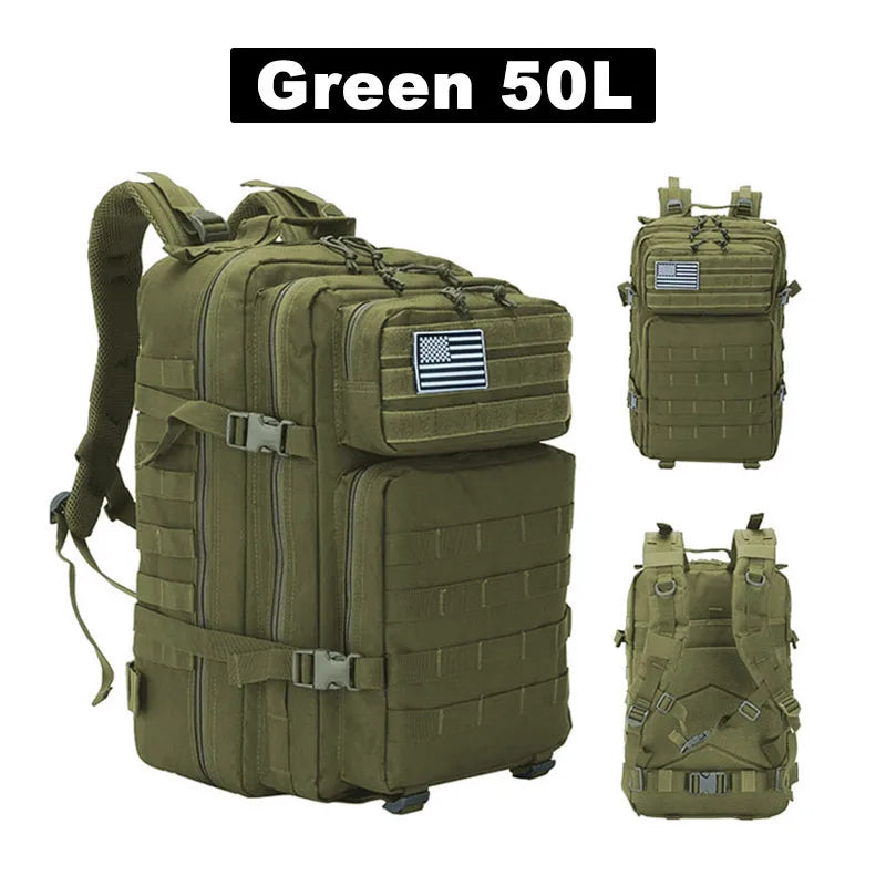 Tactical Backpack Men's Travel Waterproof