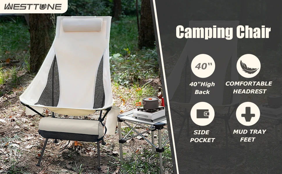 WEST TUNE Folding Camping Chair