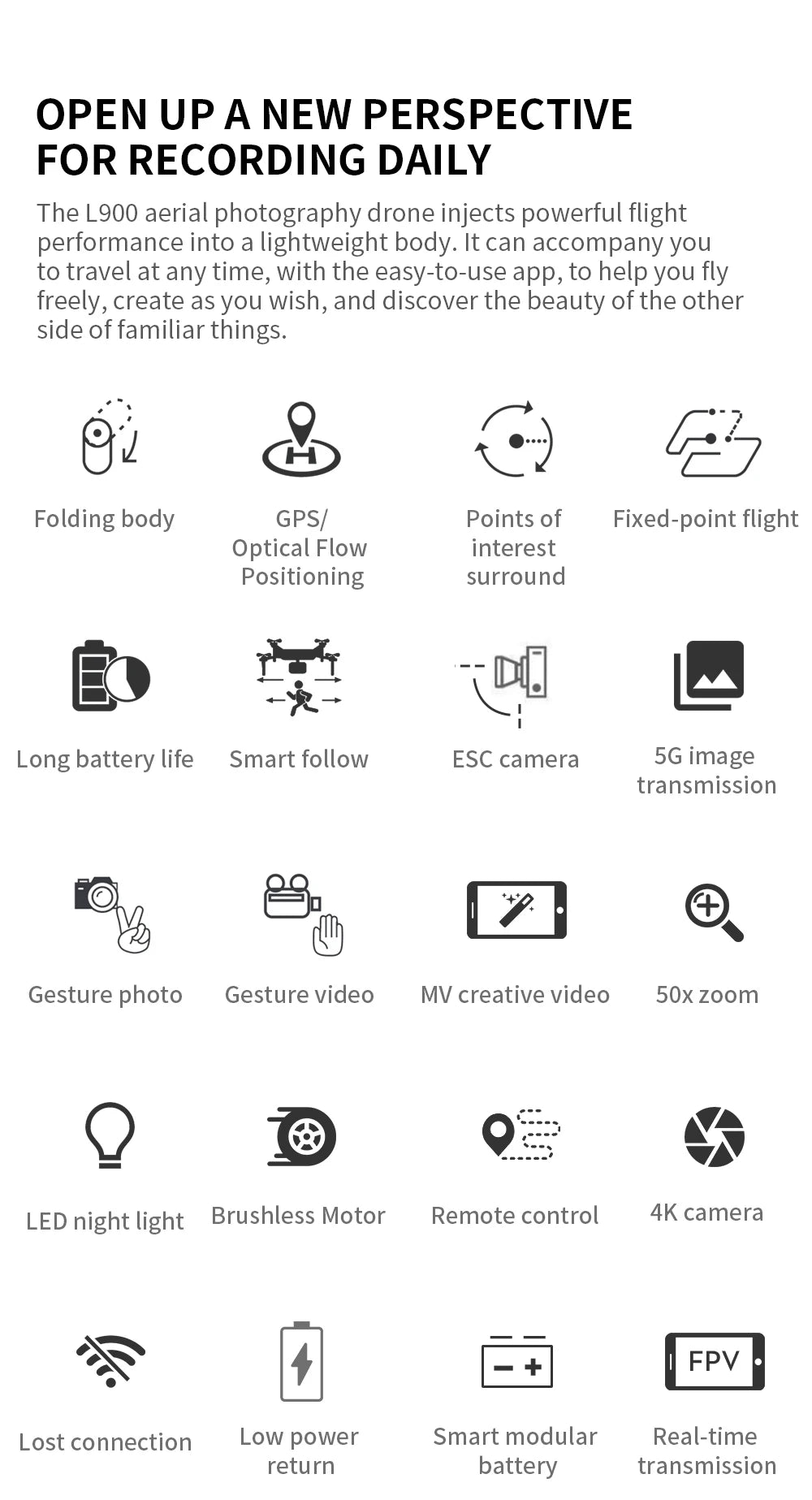 GPS Drone 4K Professional HD Dual Camera 5G WIFI