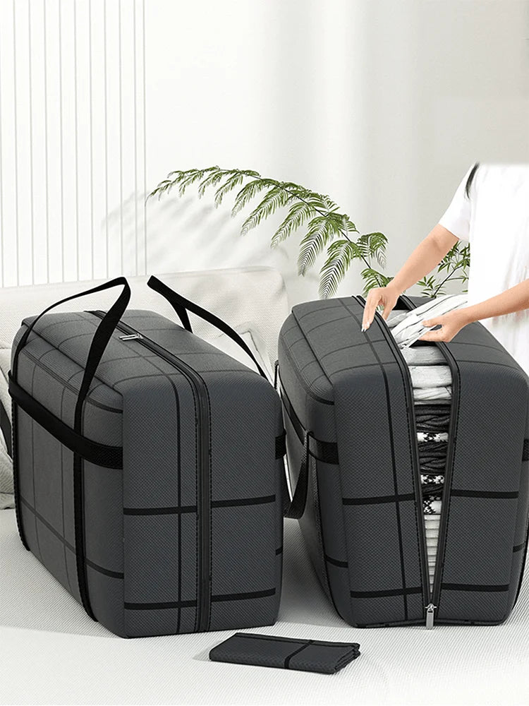 Large Capacity Storage Bag with Zipper