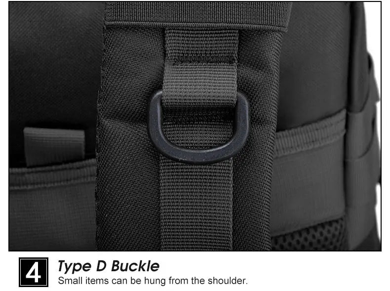 Tactical Backpack Men's Travel Waterproof
