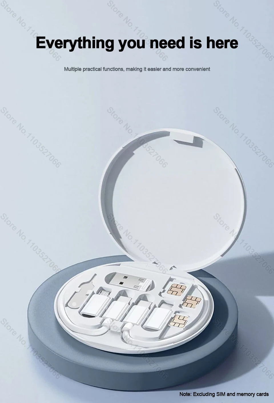 universal USB adapter cable set camping