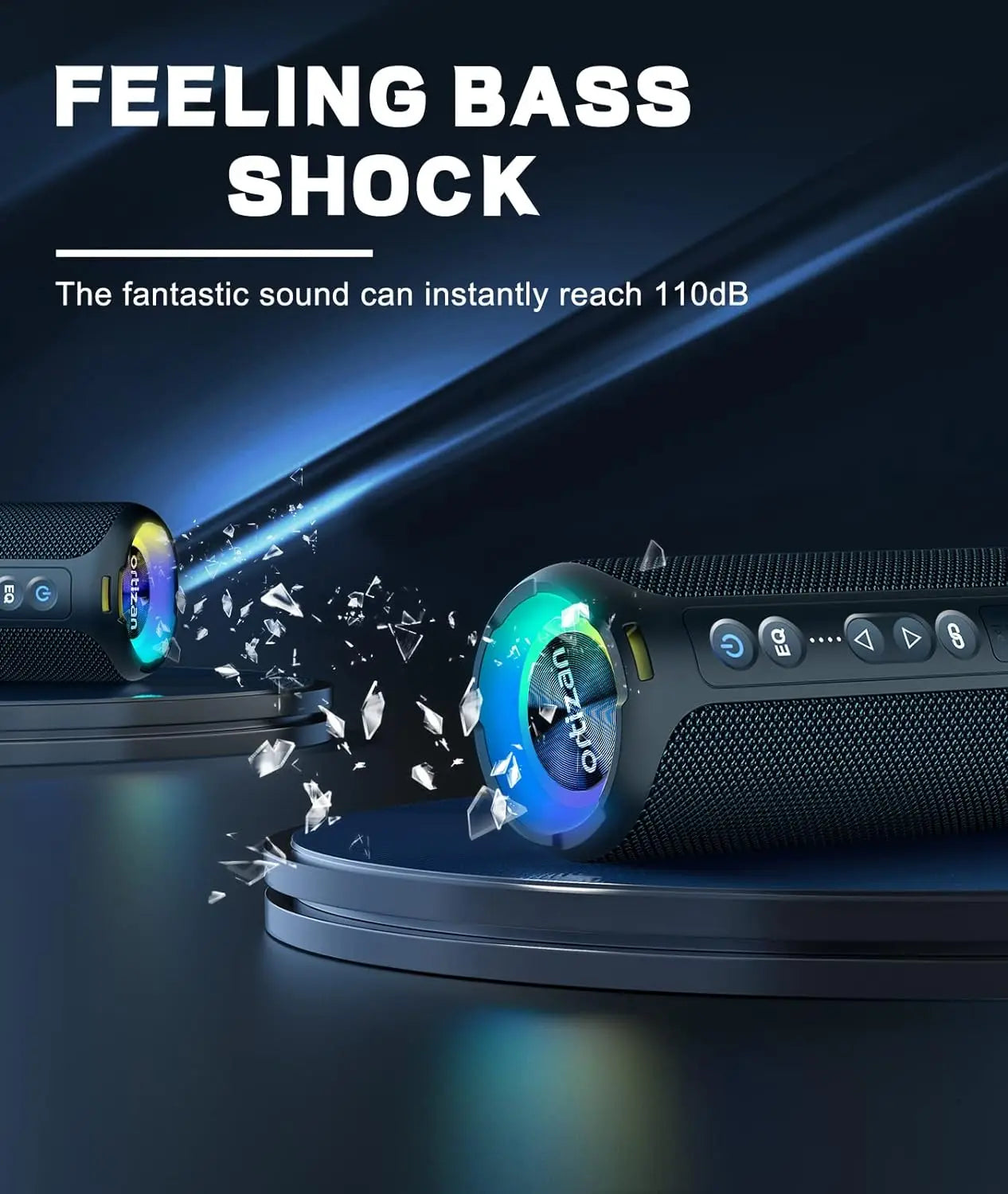 Ortizan X8 Pro Bluetooth Speaker Waterproof