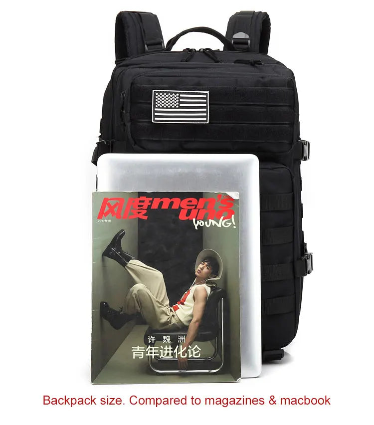 Tactical Backpack Men's Travel Waterproof