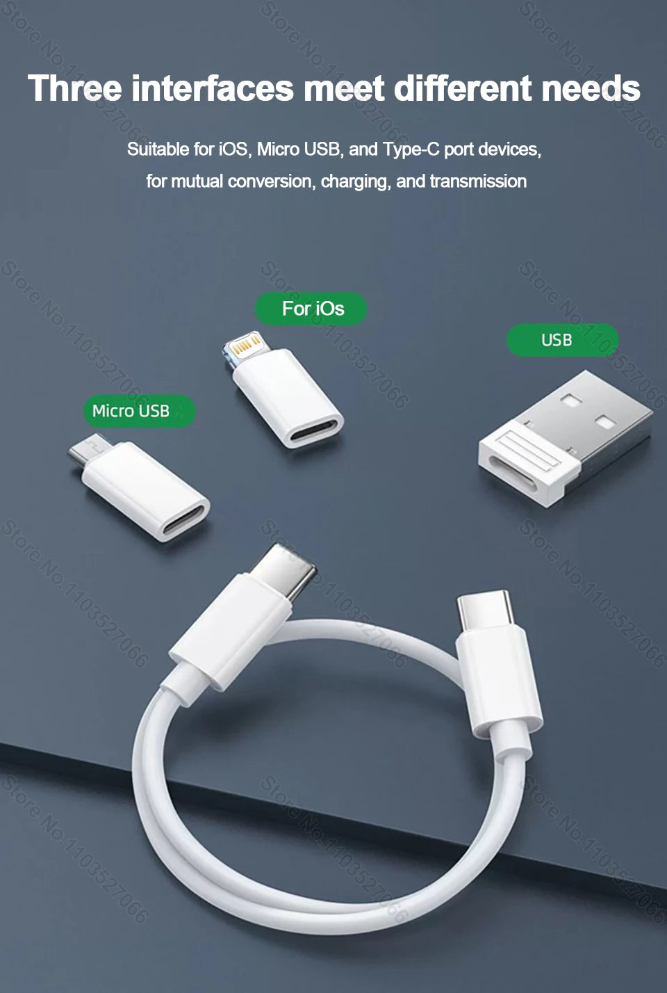 universal USB adapter cable set camping