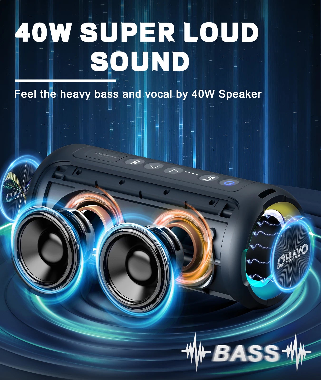 Ortizan X8 Pro Bluetooth Speaker Waterproof