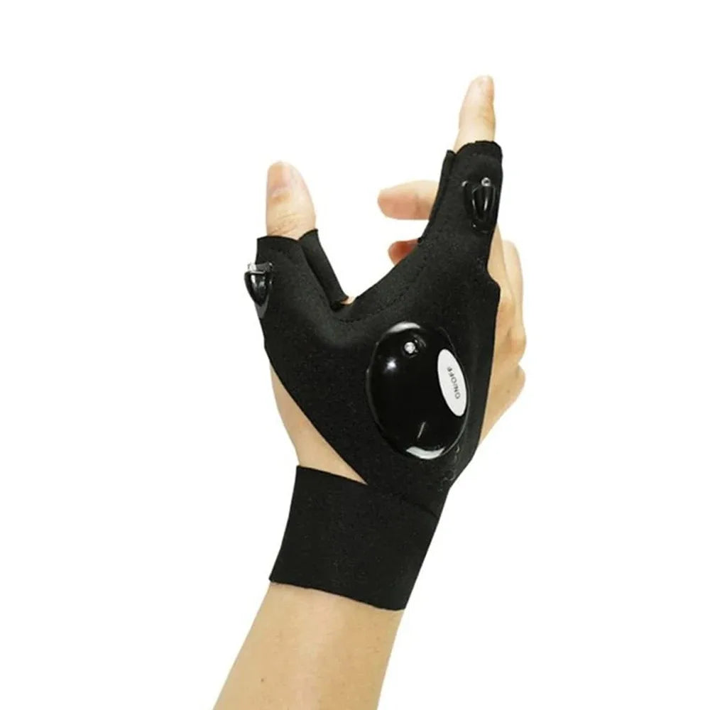 Flashlight Running &Waterproof Gloves