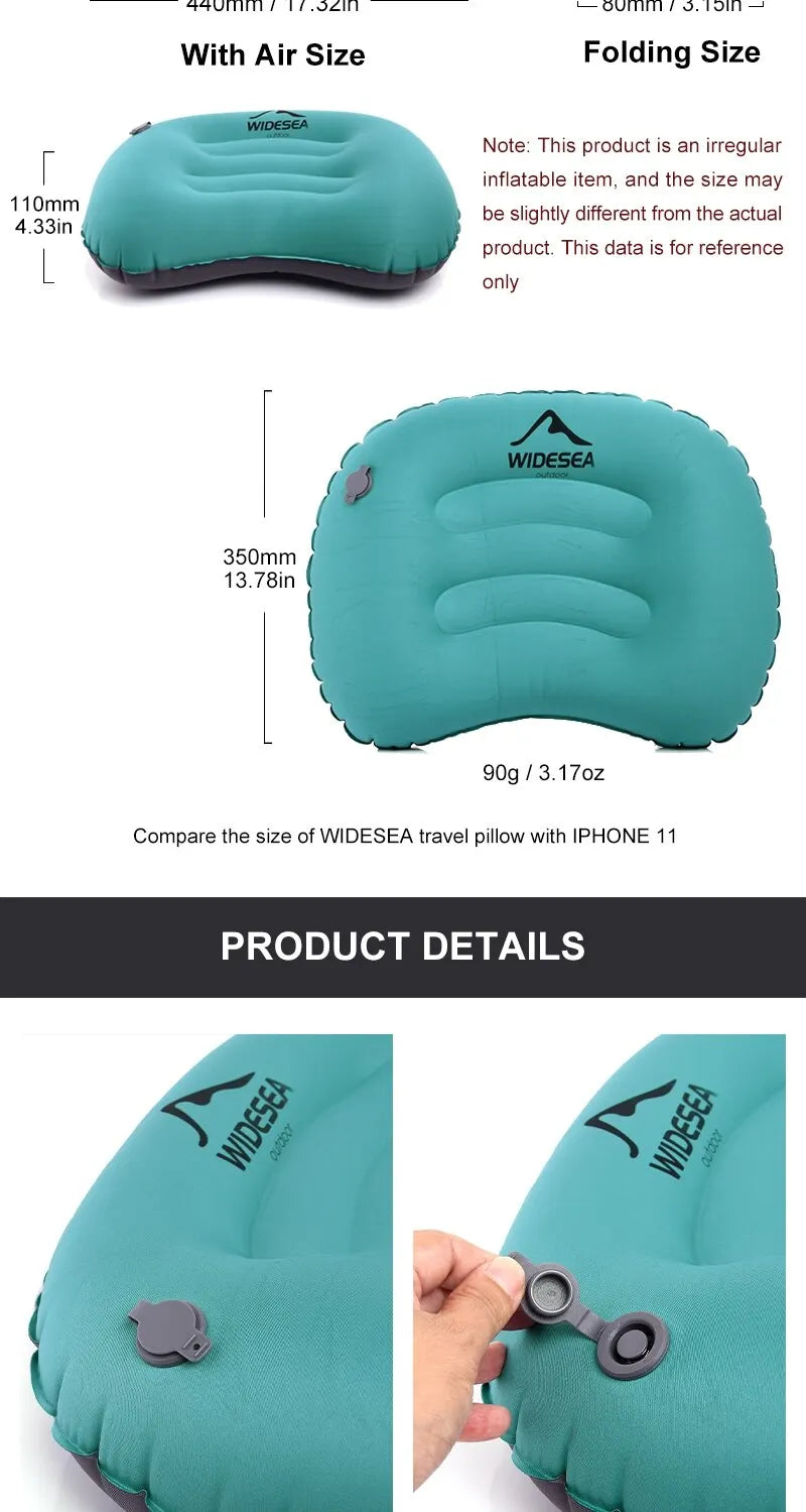 Portable Inflatable Pillow