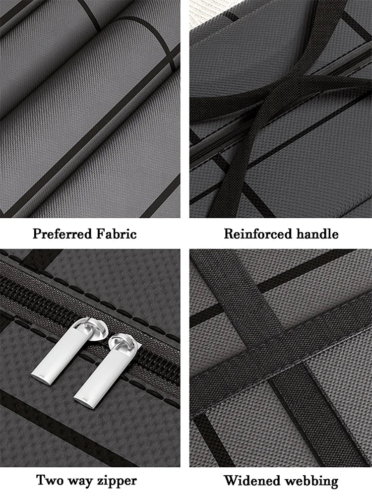 Large Capacity Storage Bag with Zipper