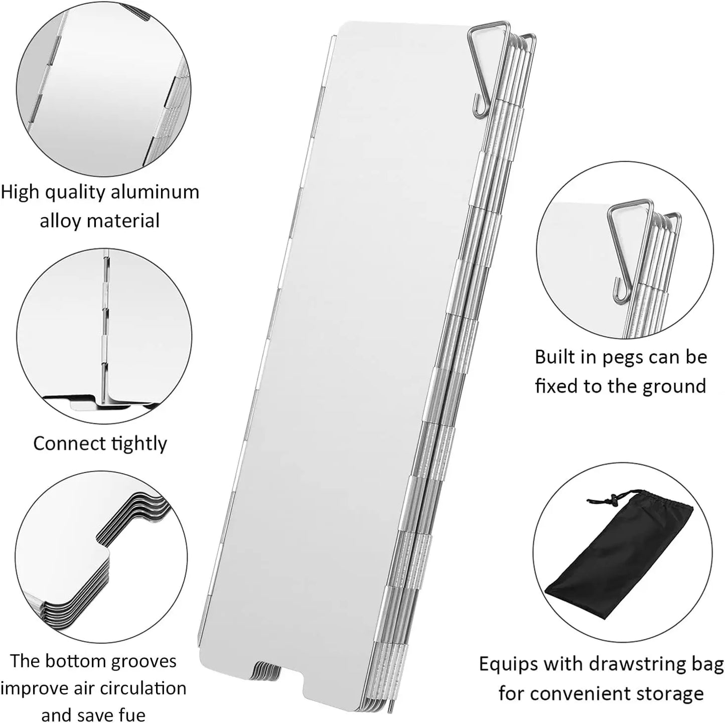 Tall Stove Windscreen-Gas Burner