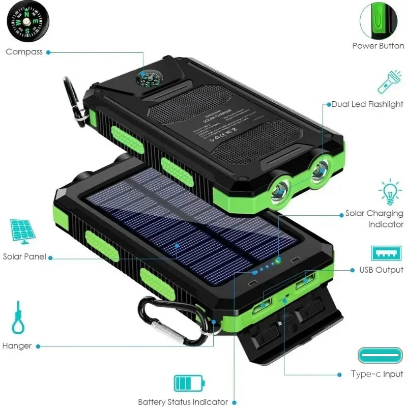 Waterproof Solar Power Bank