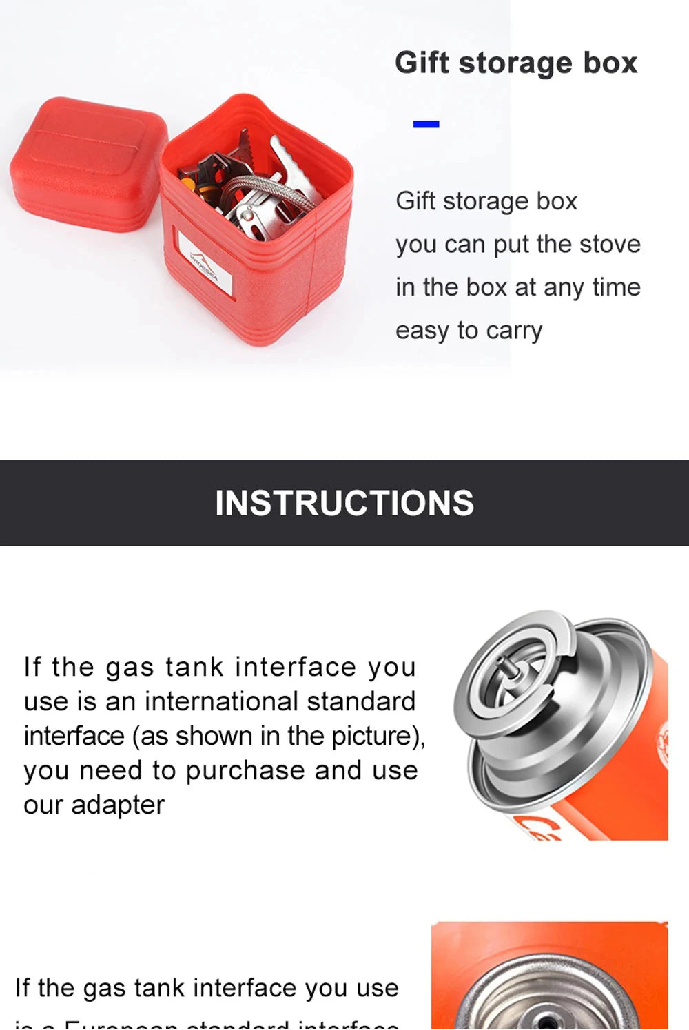 Camping Gas Stove Portable Folding