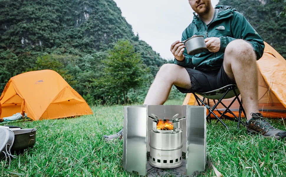 Tall Stove Windscreen-Gas Burner