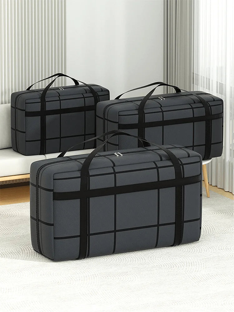Large Capacity Storage Bag with Zipper