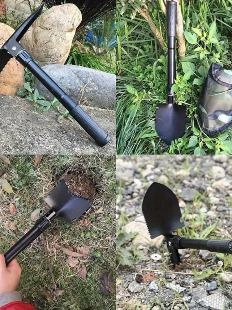 Compact 5-in-1 Survival Shovel
