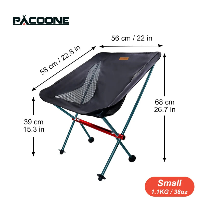 PACOONE Folding camping chair