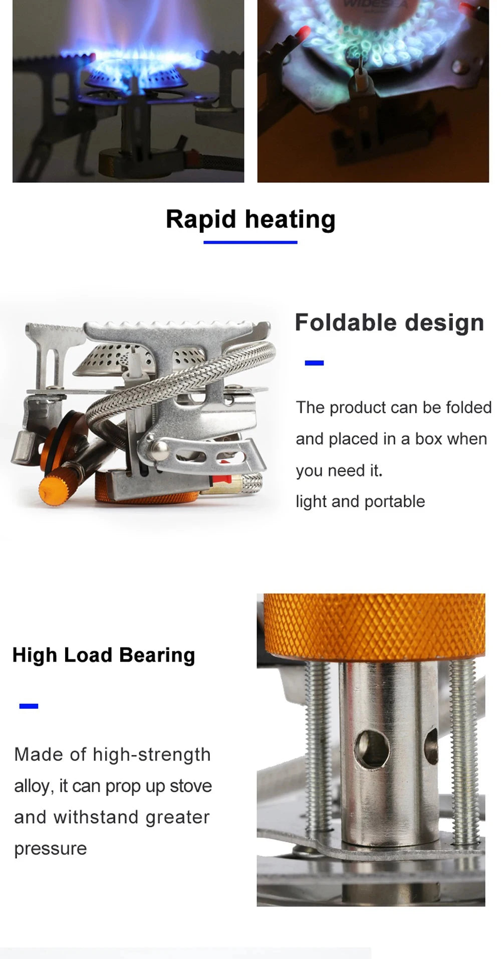 Camping Gas Stove Portable Folding